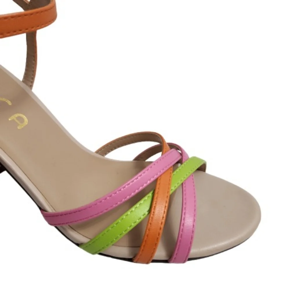 Unisa Unonya Multi Color Strappy Heels